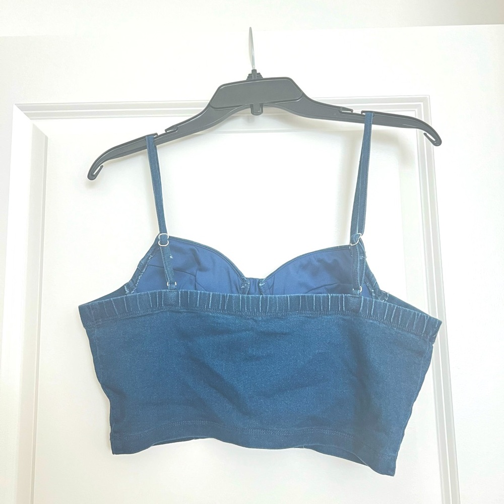 Cropped Denim Top - Picture 2 of 2